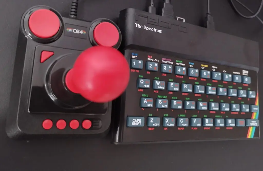 The Spectrum with C64 mini Joystick