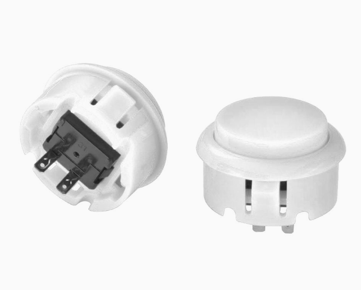 Arcade push button 30mm - white