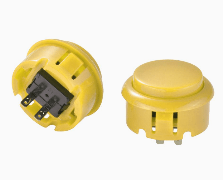 Arcade push button 30mm - yellow